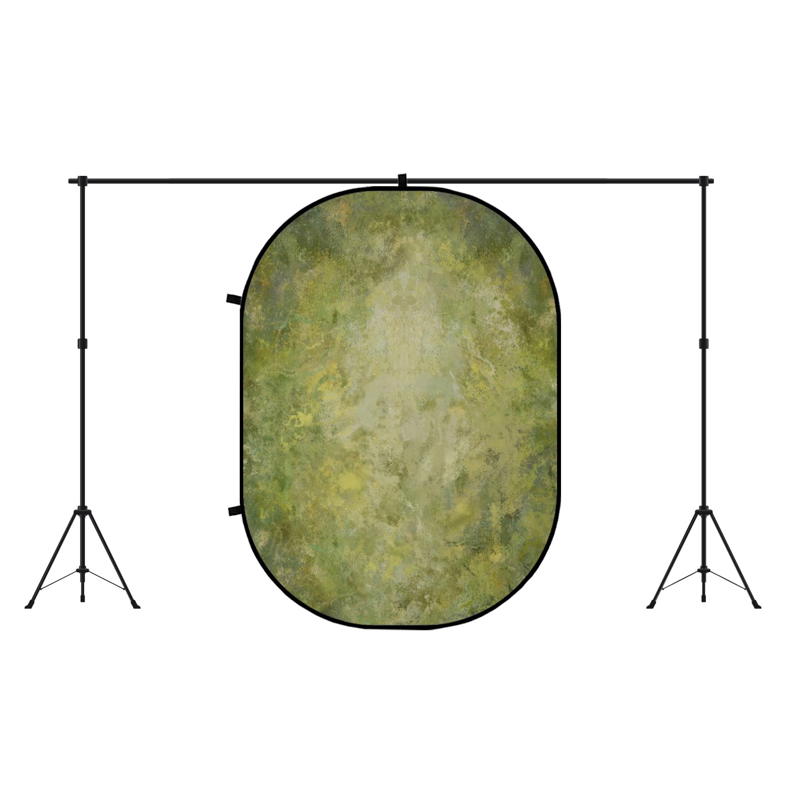 Kate 1,5x2m verde/marrone fondale pieghevole pop up Backdrop pieghevole per la riunione online Ritratto Fotografia Studio Photo Props