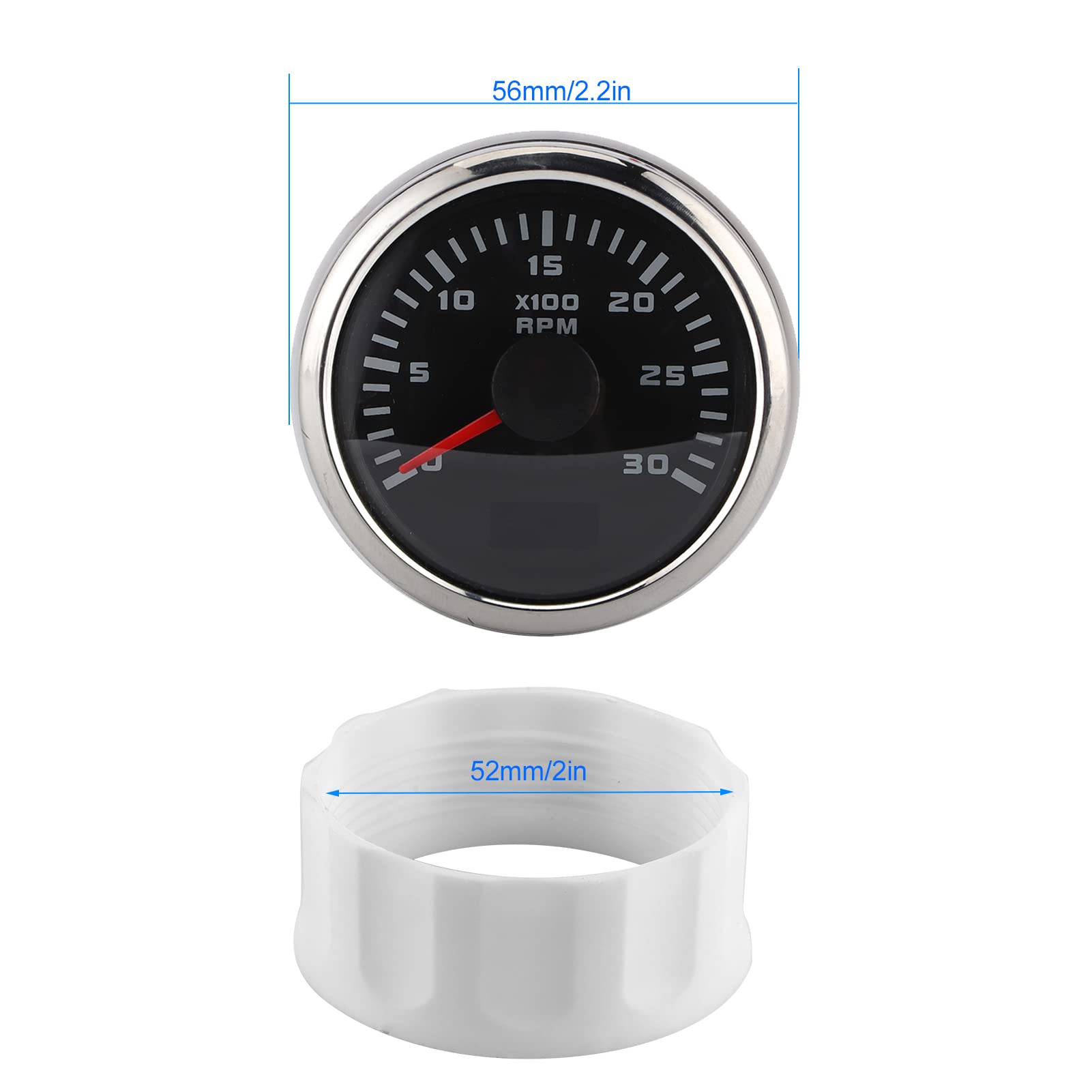 Compteur De Vitesse Moto Universel - Boîtier Aluminium, Cadran Noir Rétroéclairé, Remplacement Tachymètre