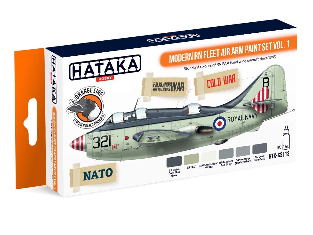 Hataka Hobby HTK-CS113 Modern RN Fleet Air Arm Paint Set Vol. 1