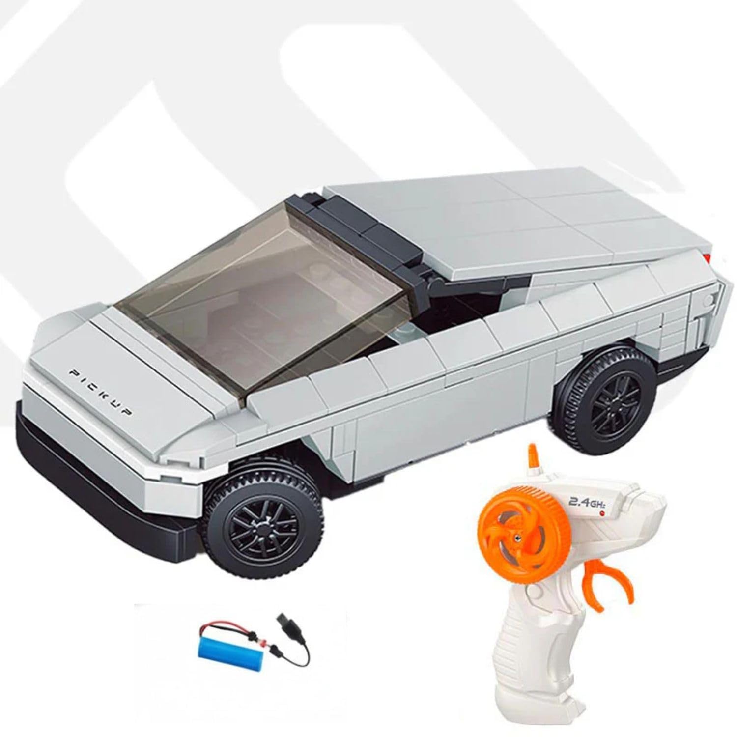 242PCS RC Building Block Car for Kids 6+ Years, 2.4GHz Remote Control DIY Pickup Truck, 1:20 Scale Rechargeable Construction Toy, STEM Gift for Boys & Girls-image-25