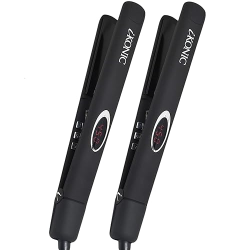 iKonic iKonic - Plancha de cerámica turmalina plancha plana infrarroja con control digital de temperatura suaviza todo el cabello productos para el iKonic iKonic - Plancha de cerámica turmalina plancha plana infrarroja con control digital de temperatura suaviza todo el cabello productos para el
