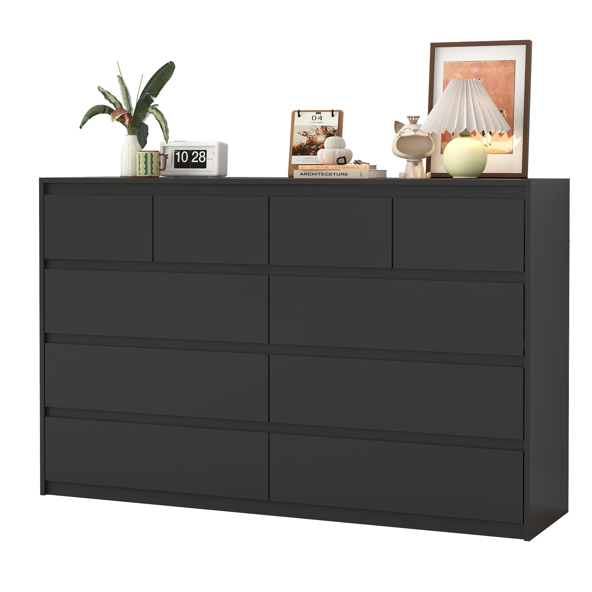 Amazon.com: jiteentarou Black Malm Dresser for Bedroom, 55