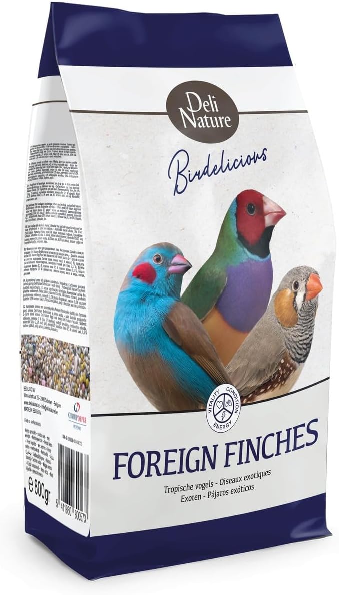 Deli Nature Menú 5 Stars Alimento para Pájaros Tropicales, 800 g
