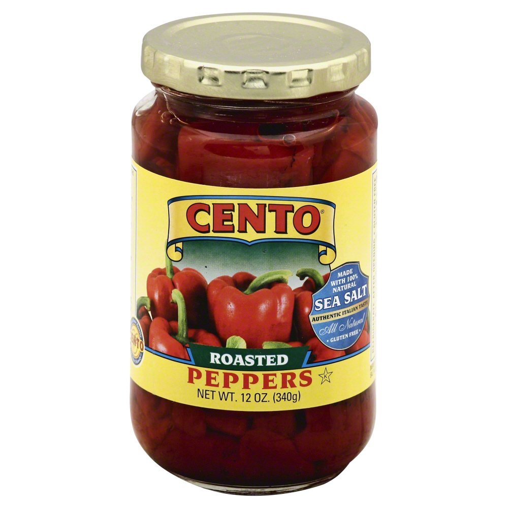 Cento - Roasted Red Peppers, (6)- 12 oz. Jars