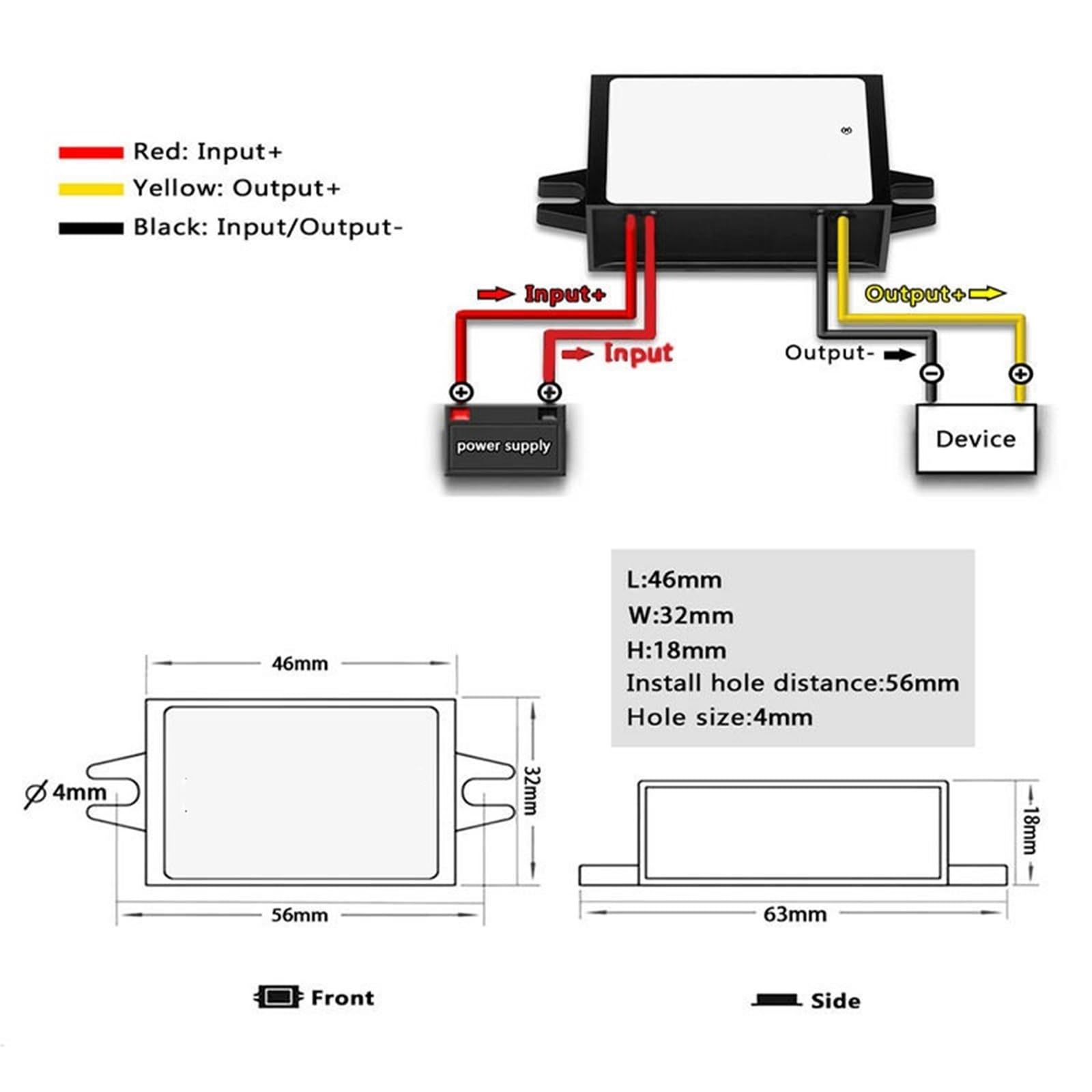 Konwerter regulatora zasilania zaworu elektromagnetycznego AC 24 V na DC 24 V 1 A 2 A 3 A AC na DC 1 szt. (AC24V to DC24V 1A)