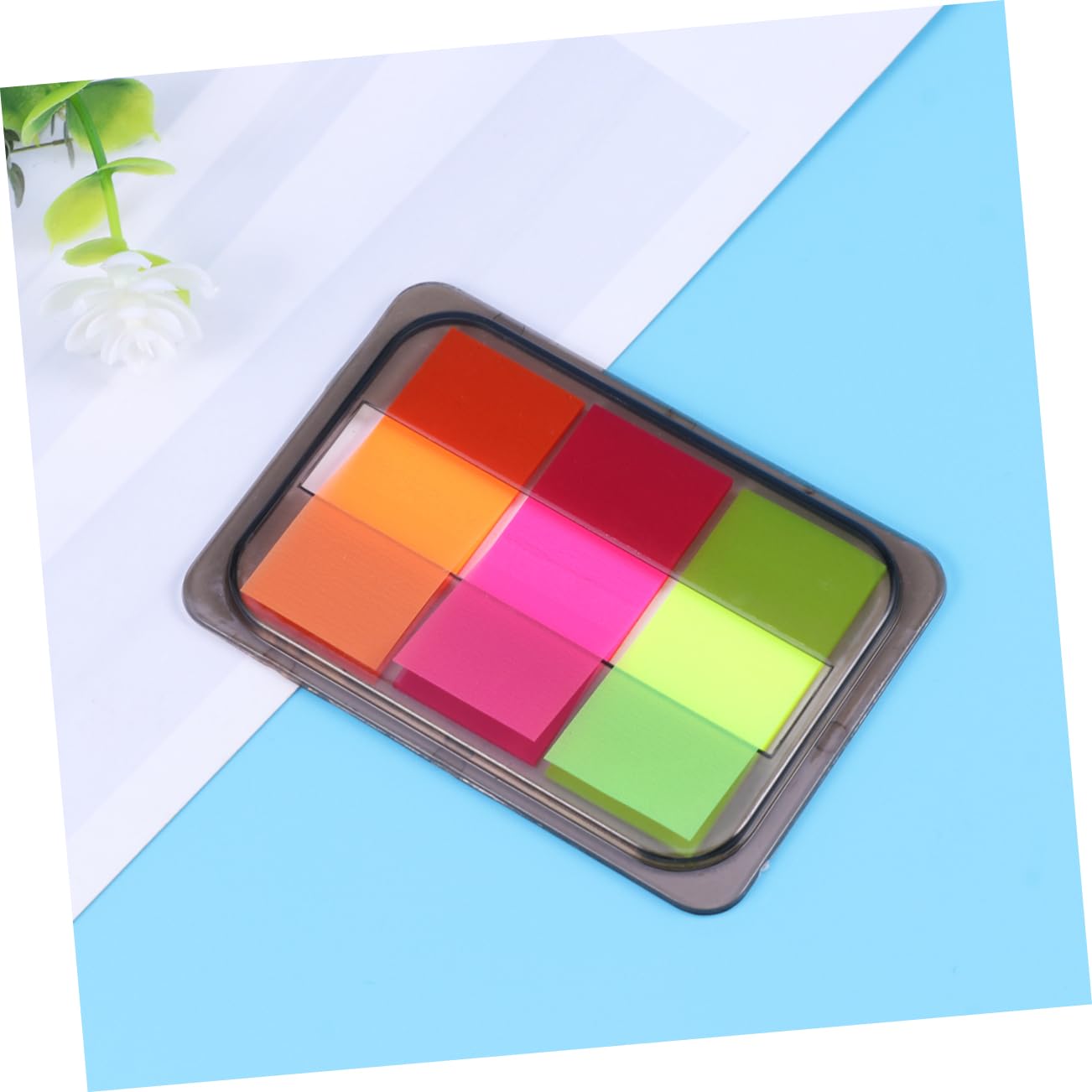 NUOBESTY 30packungen Neon Page Marker Bunte Haftnotizen Selbstklebende Lesezeichen Für Bücher Und Dokumente Markieren Und Hervorheben Von Informationen