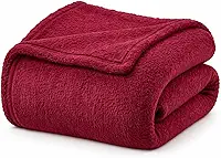 Camesa Cobertor Manta Microfibra Casal, Lisa 100% Poliéster, 1,80 x 2,00 m, Toque Aveludado, Antialérgico (Cereja)