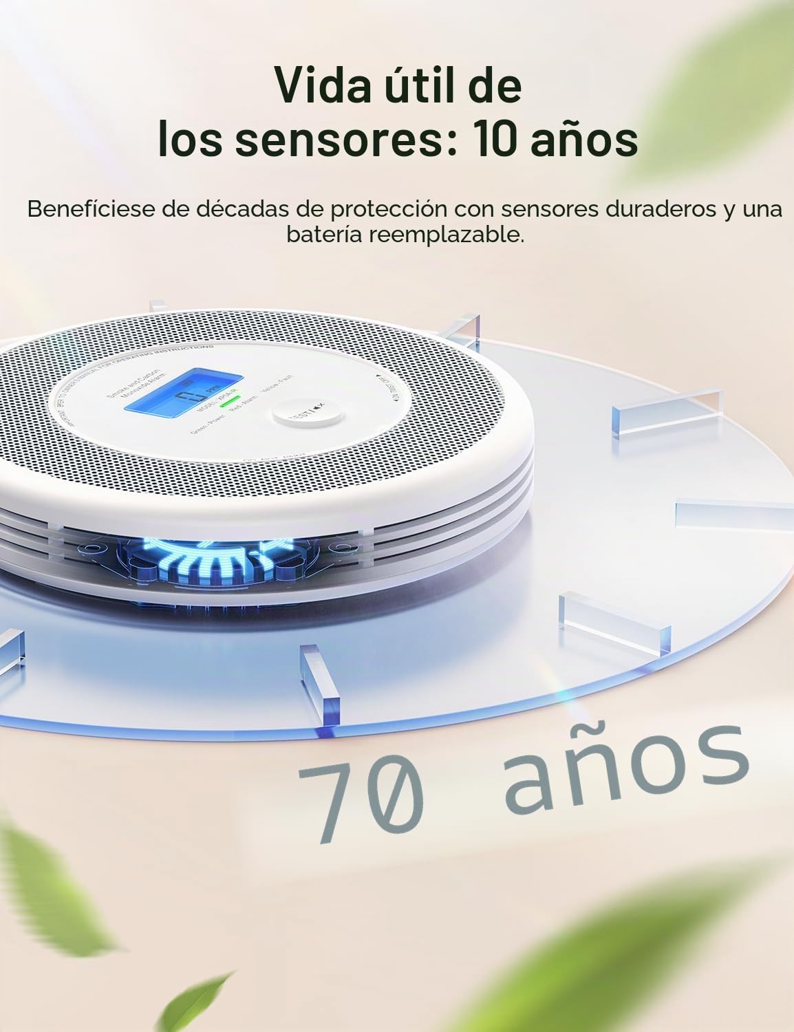 X-Sense Alarma con Aviso de Voz (Solo en Alemán), Detector de Humo y Monóxido de Carbono WIFI con Aplicación, 1 Unidad