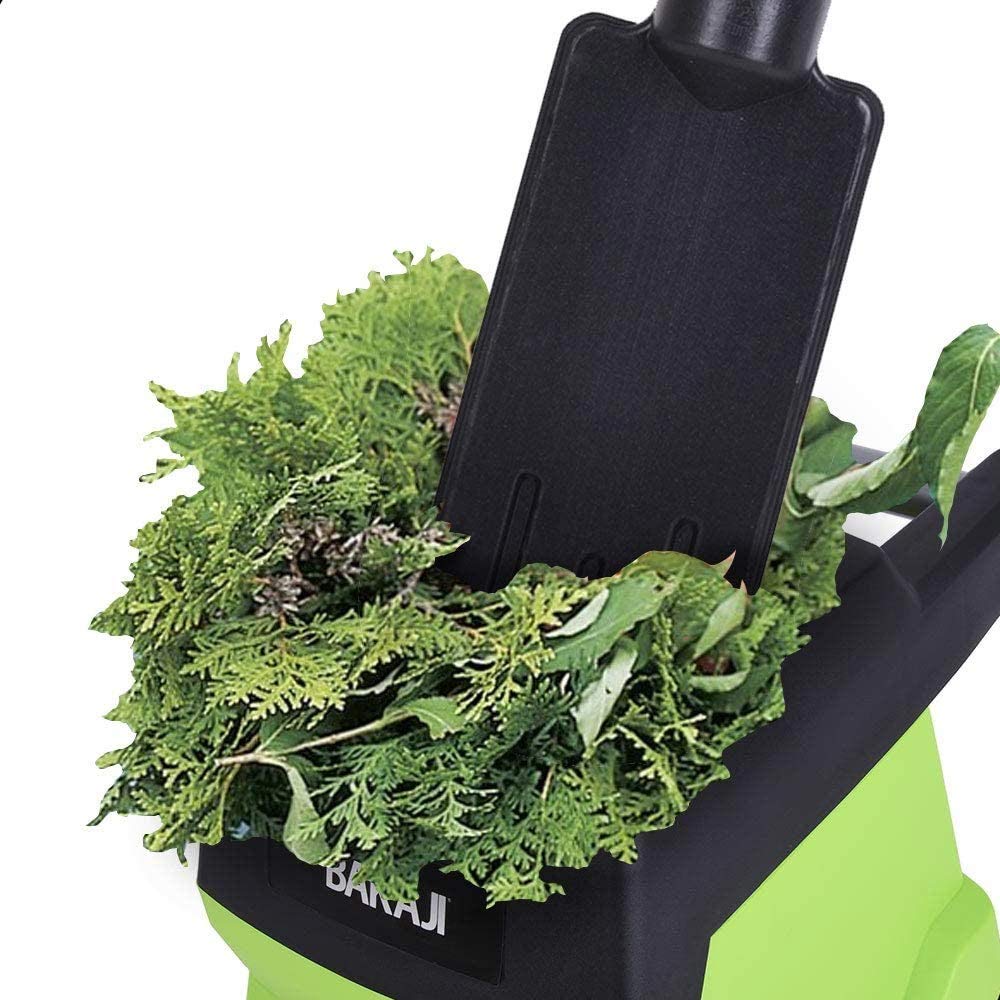 BAKAJI Biotrituratore Elettrico Tritafoglie Potenza 2800W Trituratore Foglie Rami e Compostaggio con Sacco di Raccolta 60Lt
