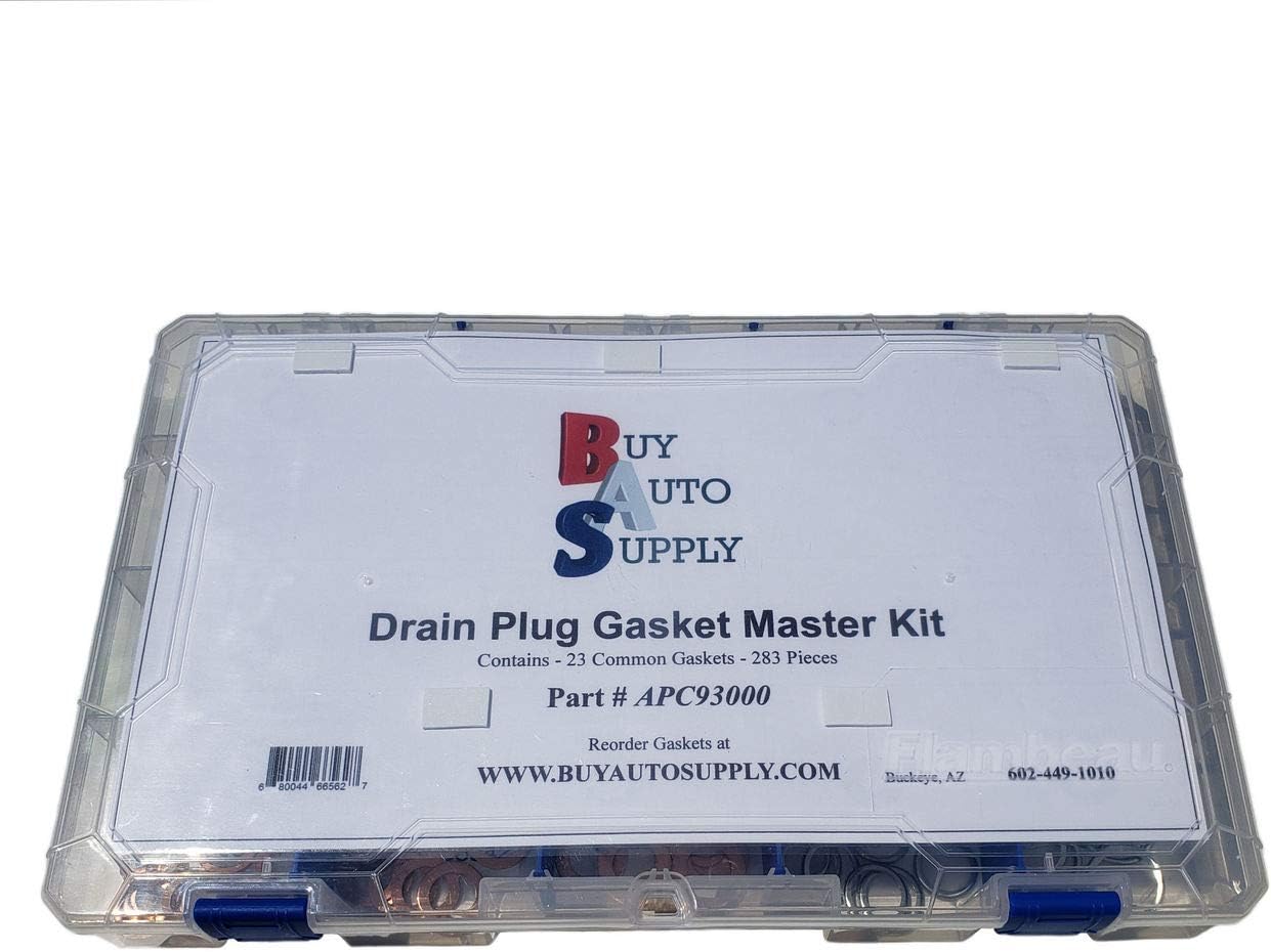 Buy Auto Supply # APC93000 - Master Oil Drain Plug Gasket Assortment Kit - 23 Styles / 283 Pieces