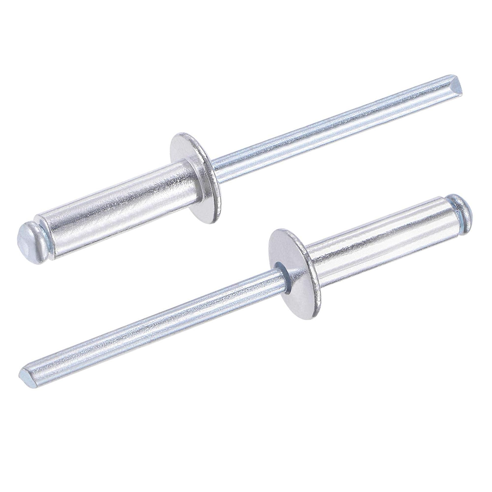 TA-VIGOR 60Pcs 5mm x 16mm Aluminium Blind Rivets, Open End Pop Rivets with Dome Head