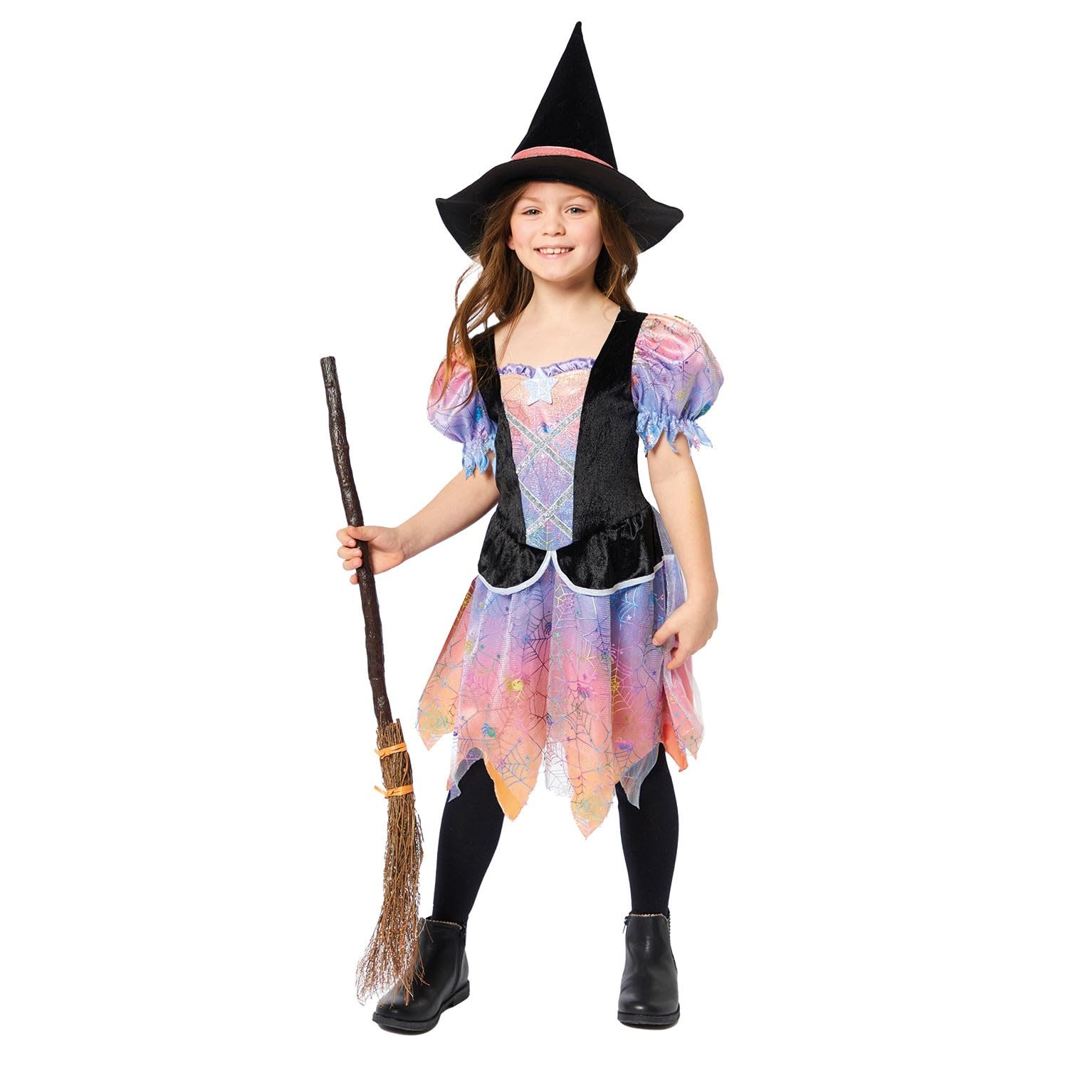 Amscan 9914727 Childs Ombre Witch Fancy Dress Halloween Costume Toddlers Girls Ombr Outfit (3-6 Months)