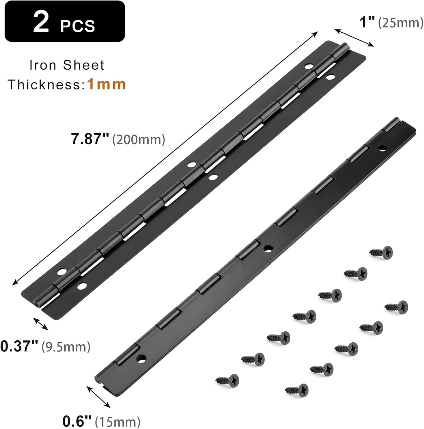 Frame Concealed Cabinet Door Hinge 2pcs 8 Inch Long Continuous 270 Degree Piano Hinge for Cabinet Cupboard Furniture Parts