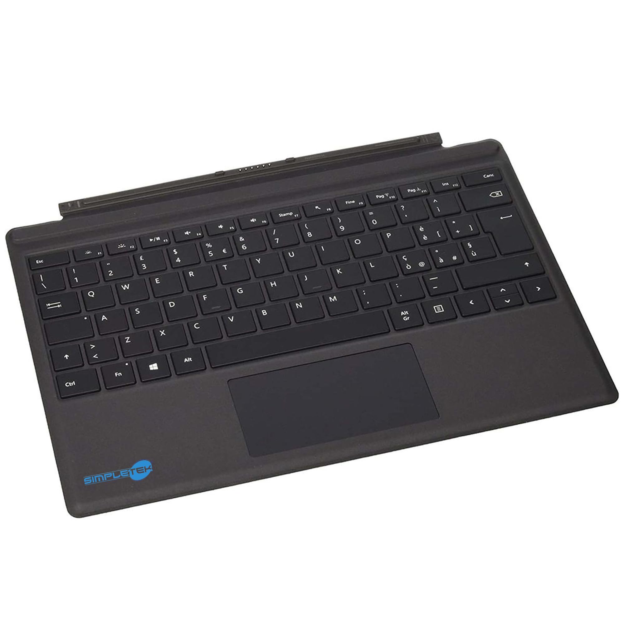 SIMPLETEK - Obudowa klawiatury magnetycznej Touchpad - IT, kompatybilna z Microsoft Surface Pro 3 4 5 6 7 | podświetlana (odnowiona)