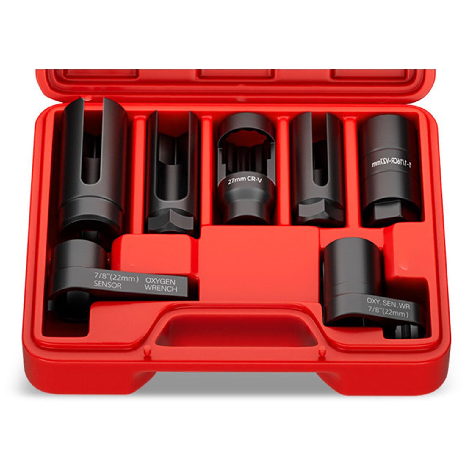 Tfaoys 7 Piece Set Multipurpose Ergonomic Grip Heavy Duty Oxygen Sensors Removal Tool Set For Secure Handling Long Lastingly Flexible Vehicle Sensors Tool
