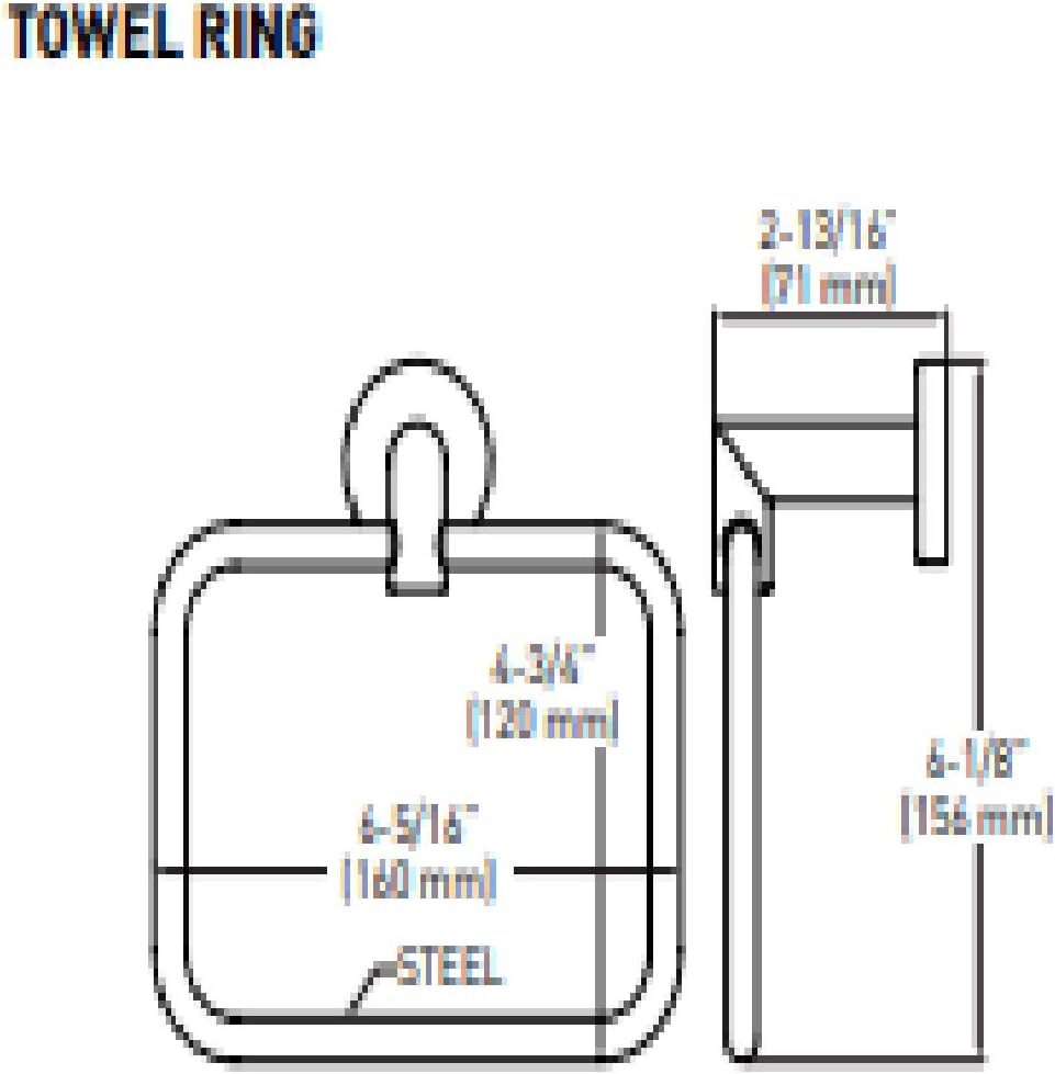 Astral Towel Ring Polished Chrome