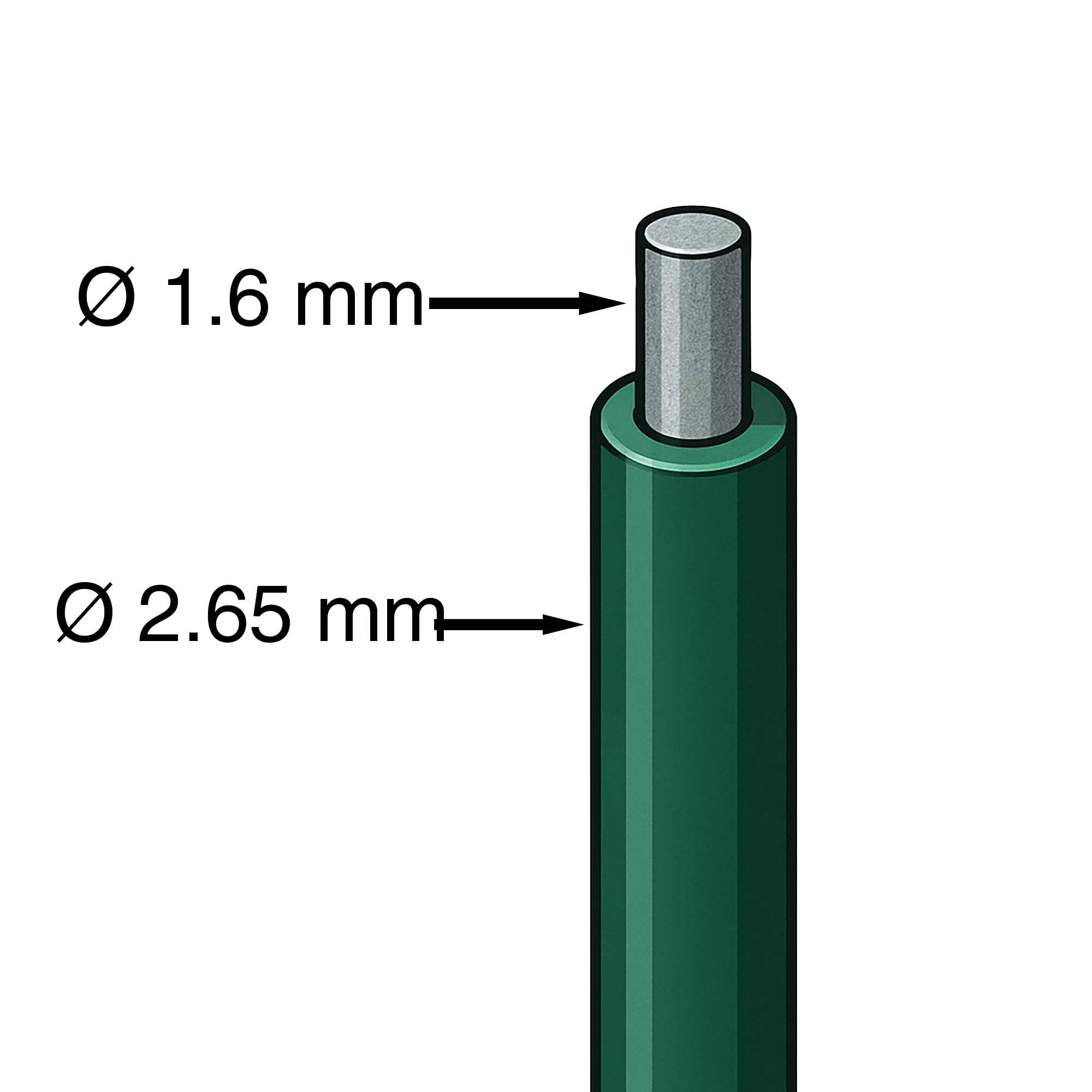WERKA PRO Rejilla de Malla romboidal Verde 25m 1,5 m