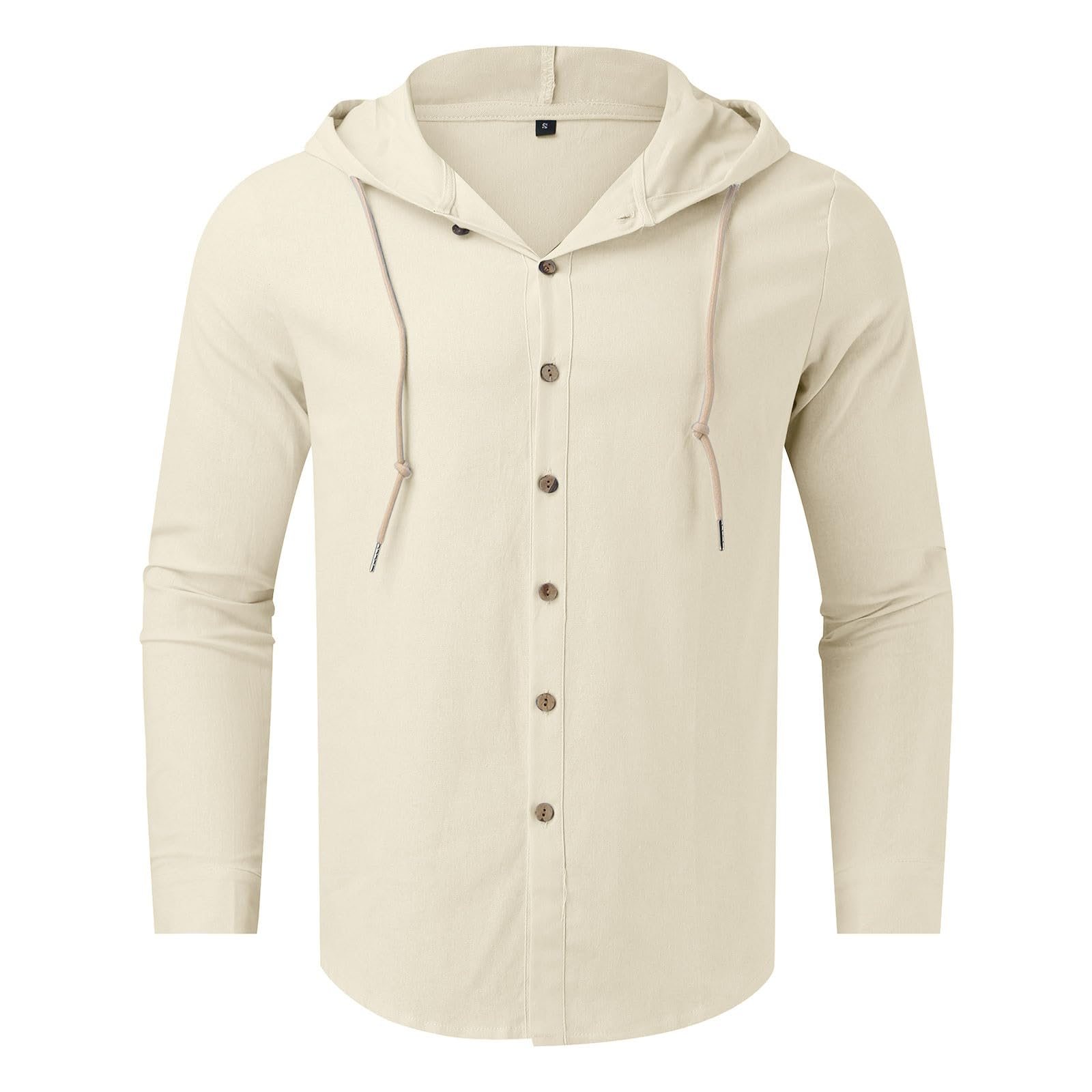 Camicia Lino Uomo, Camicia in Lino a Maniche Lunghe con Colletto Rovesciato per Il Tempo Libero Casual Aderente, Camicia Estiva da Uomo Camicia Hawaiana Uomo Magliette Estivo Uomo Elegante Casual