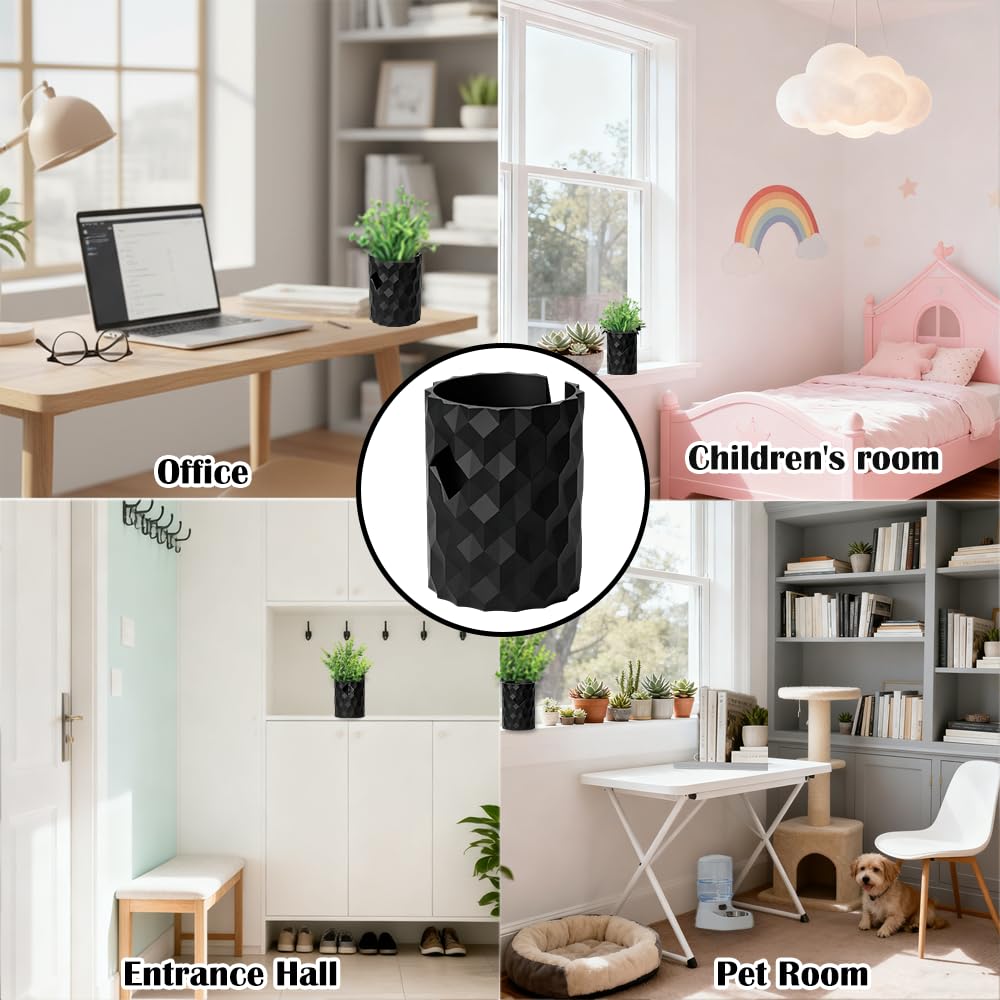 Vase décoratif compatible avec Ring Indoor Cam 1ère et 2ème | Comprend un adaptateur modulaire pour la compatibilité Ring Cam 1ère/2ème génération. Dispose d'un motif géométrique moderne