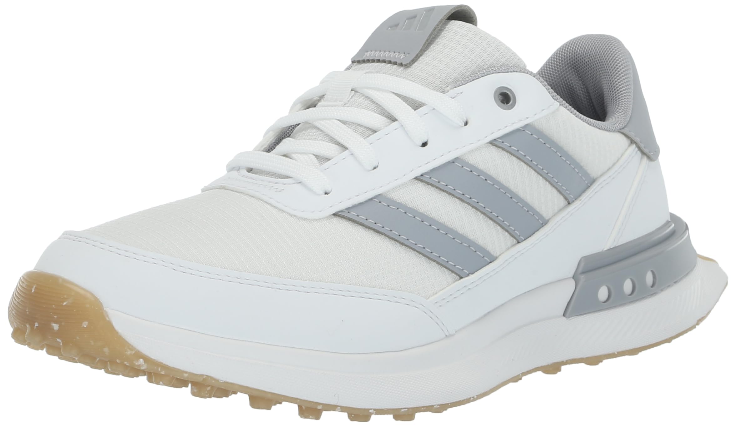 adidas Unisex S2G 24 Spikeless Shoes, Footwear White/Halo Silver/Gum 4, 1.5 US Men