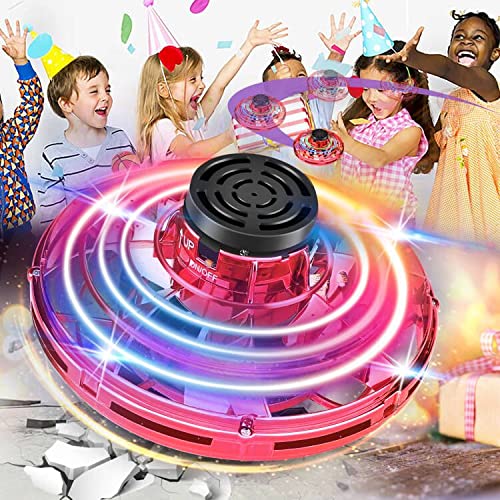 Flying Spinner Mini Drones for Kids Magic Flying LED Lights UFO Hand Operated Drones with 360Â° Rotating Helicopter for Boys Girls Adult Gift 2022 Hot Toys for Birthday Christmas Outdoor Indoor
