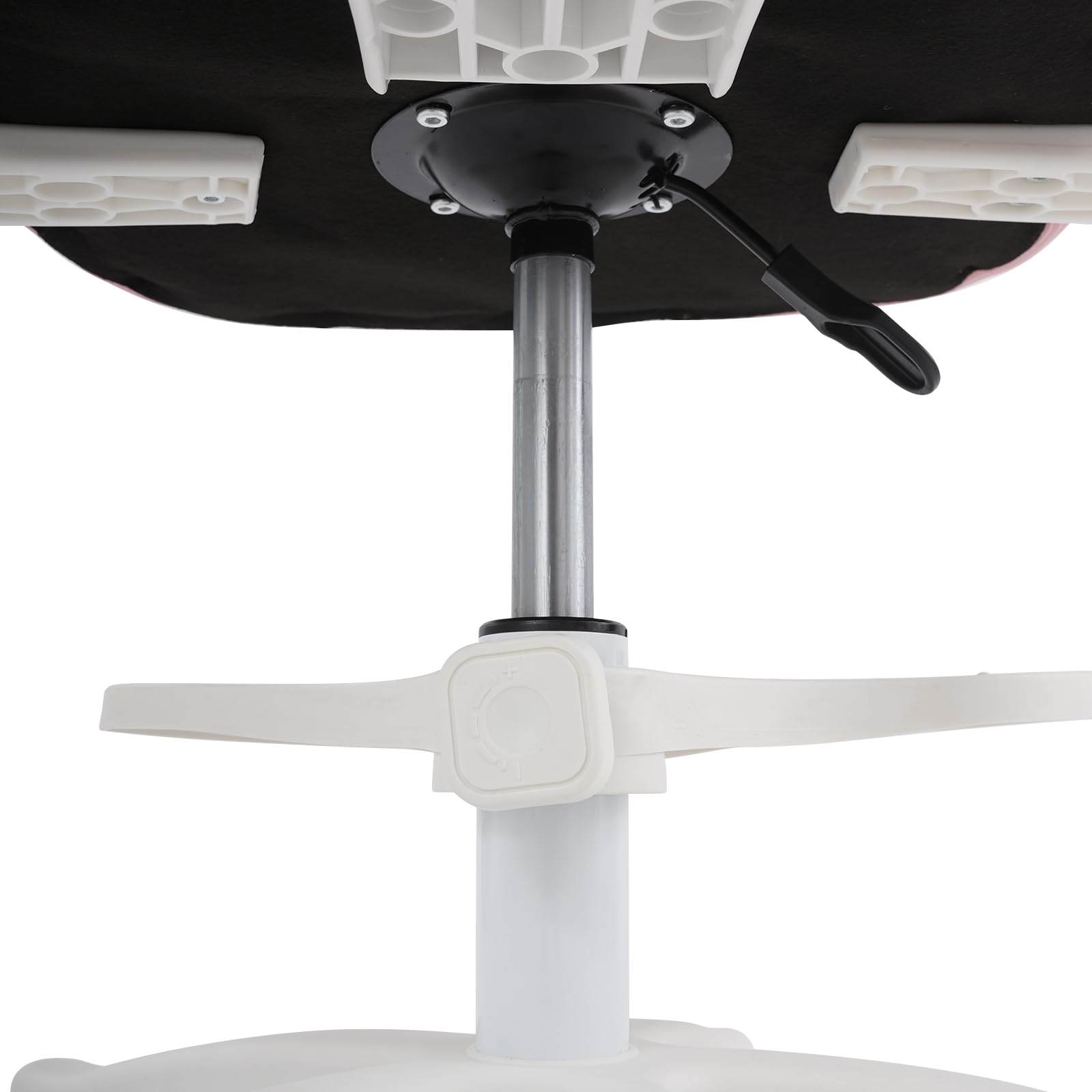 Sedia da scrivania per bambini, ergonomica, girevole per bambini, con rivestimento in rete, con braccioli pieghevoli, rotazione a 360°, regolabile in altezza, poggiapiedi, portata fino a 100 kg (rosa)