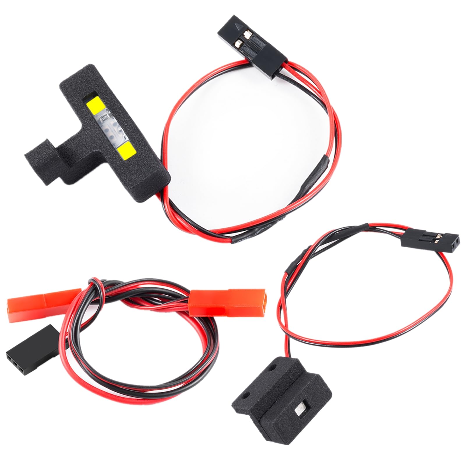 BRKRC RC Front & Rear LED Lights Kits Taillight and Front Spotlight for Arrma 1/18 Typhon Grom RC Crawler Car Upgrade Parts