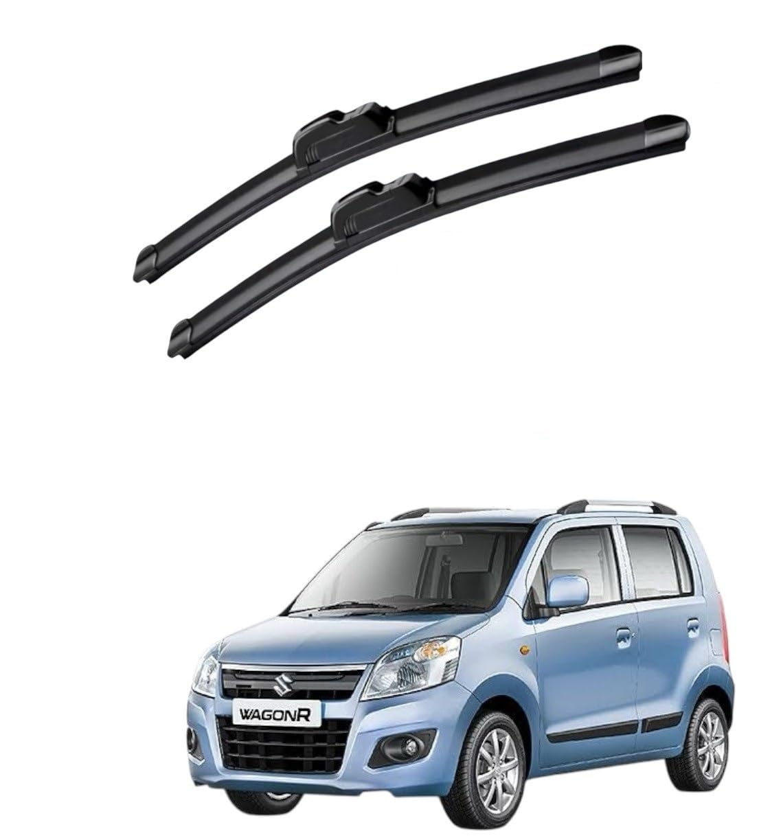 Car Windshield Wiper Blades Suitable With Maruti Wagonr 2010-18 - Set of 2Pc (D-20, P-16)-image-42