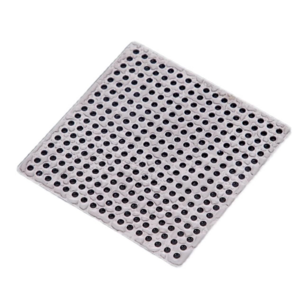 Tapa de drenaje de piso de acero inoxidable, Protector de colador drenaje acero inoxidable 304, varios tamaños, orificio 3 mm for interior y exterior(7.5x7.5cm)