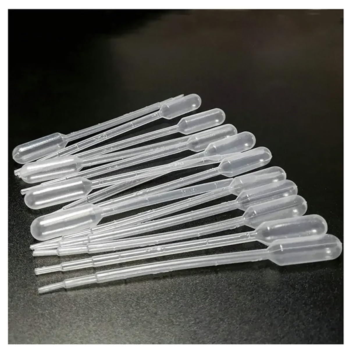 Instrumentos y Equipos de Laboratorio Lote de 300 pipetas Pasteur de plástico de 0,2 ml a 10 ml for transferencia y goteo, utilizadas en laboratorio.(5ml)
