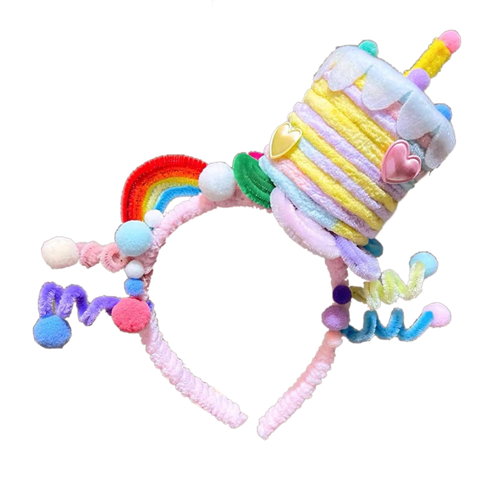 Fentency Handmade Twist Birthday Headbands Adjustable Headwear Festive Headpiece for Women's Hair Styling