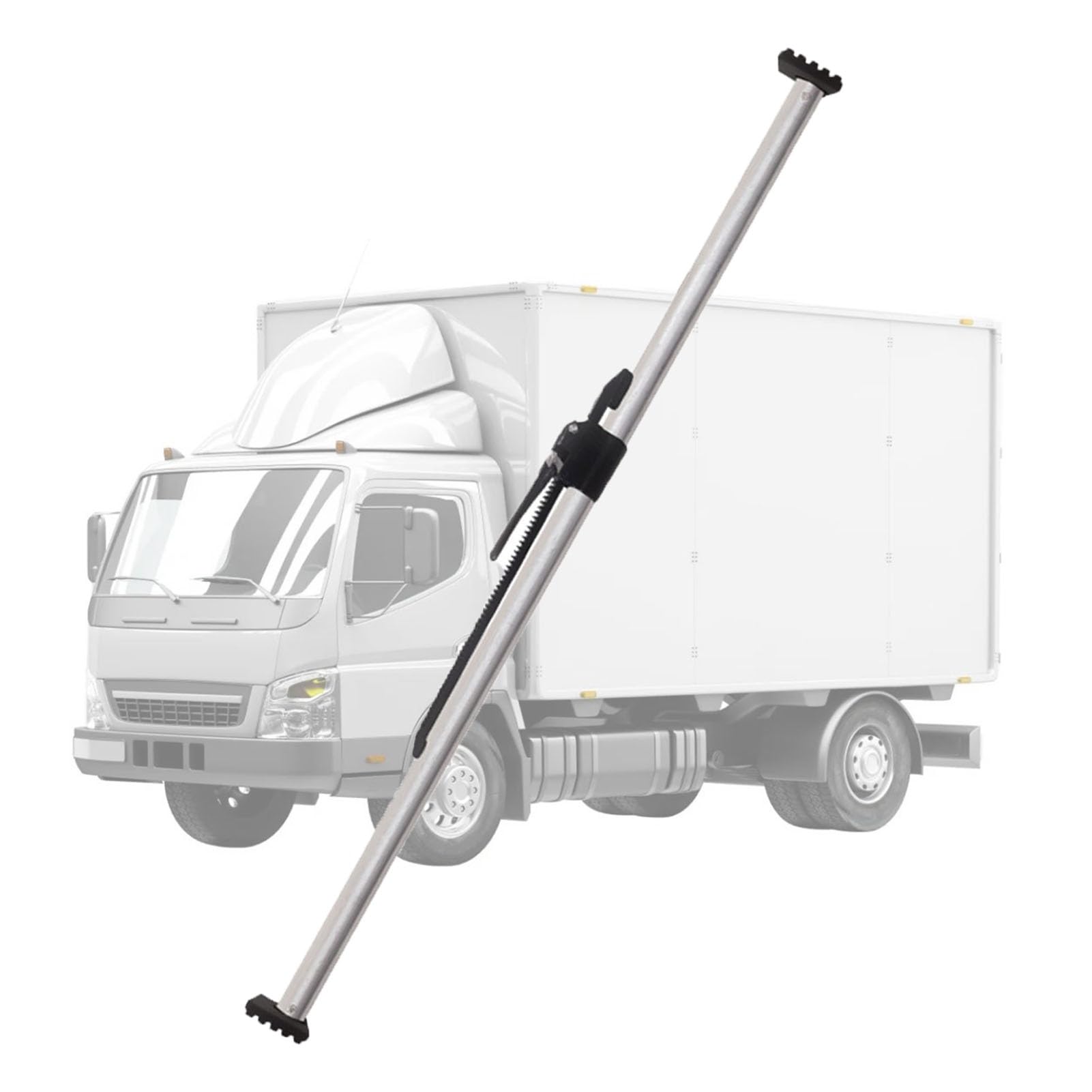 QIYFOZ Ratcheting Cargo Bar，，Adjustable Pickup Truck Bed Cargo Bar, 51.2-74.8" Ratcheting Stabilizer with Anti-Slip Pad, 7-Piece Cargo Stabilizer for Box Truck and Trailer (130-