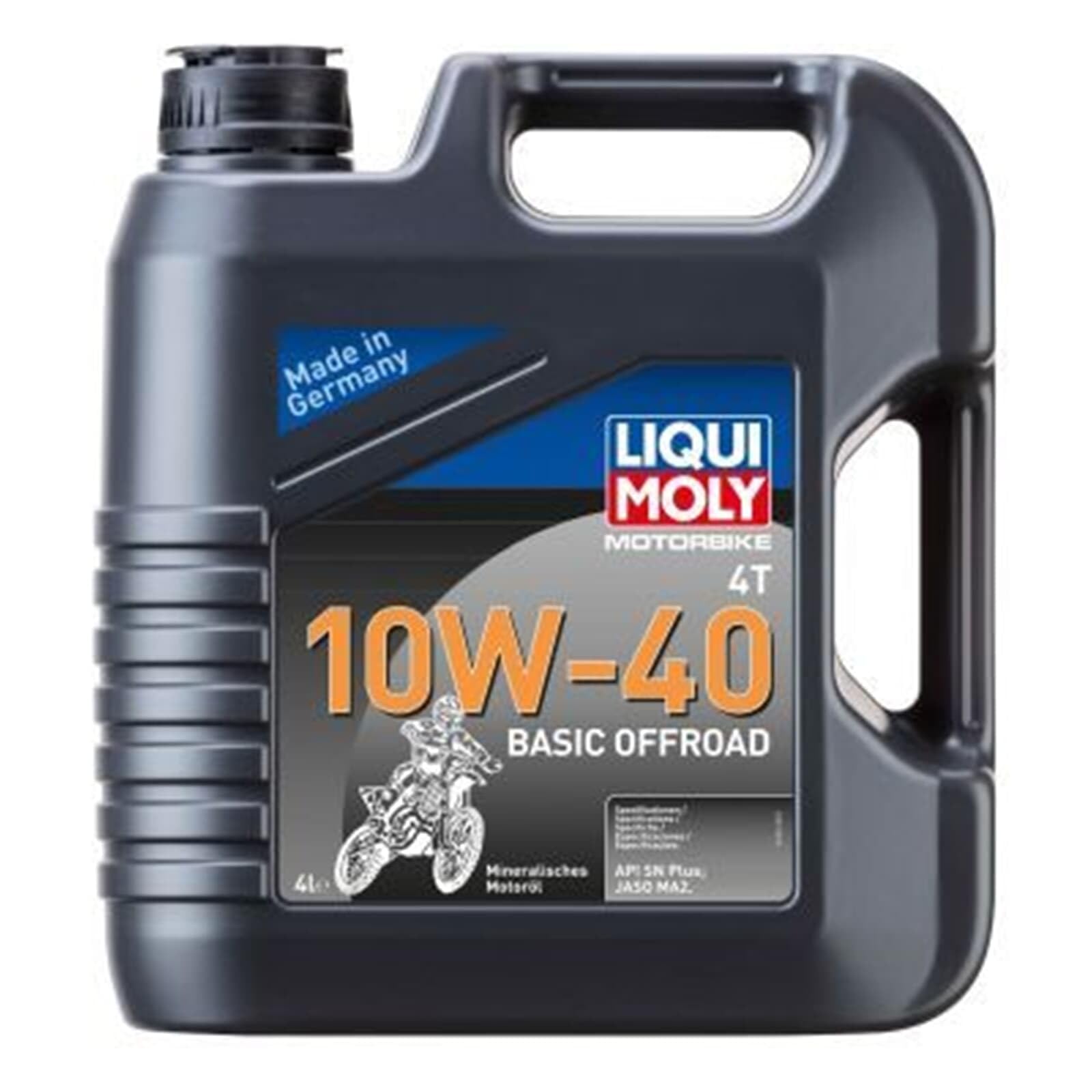 LIQUI MOLY Olio motore Motorbike 4T 10W-40 Olio parzialmente sintetico 4 L Compatibilità con YAMAHA MOTORCYCLES WR TRICKER TT TW XT