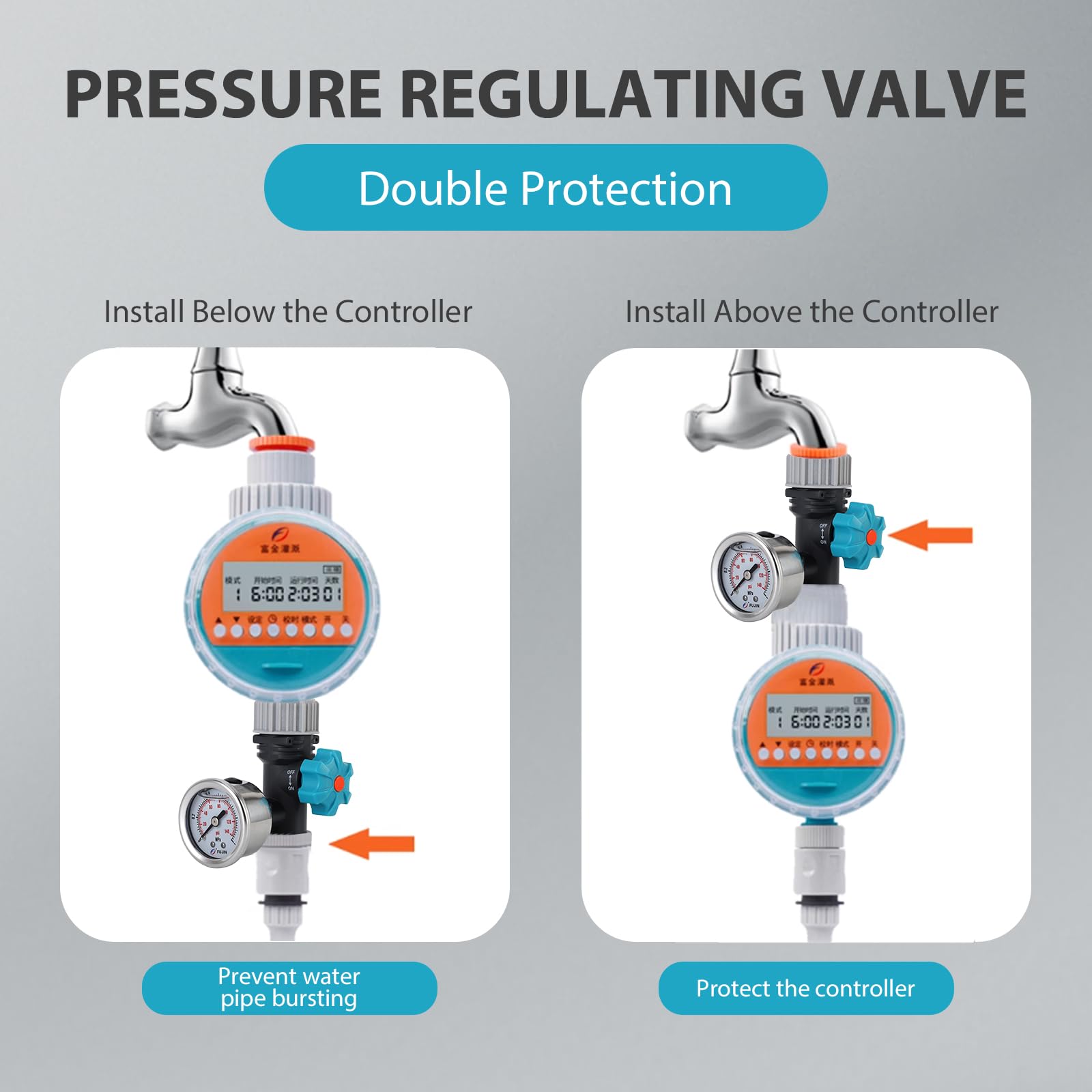 Regulateur De Prion D Eau Arrge,Régulateur De Prion D'Eau,Regulateur De Prion Eau,Tbest Régulateur De Soupape De Réduction De Prion D'Eau 3/4 Régle,Pièces Et es Pour Nettoyeur Haute Prion G3/4 Po Vae