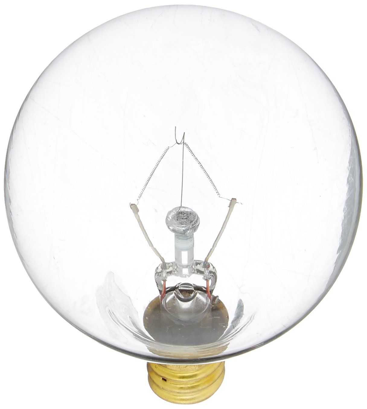 Bulbrite 25G16WH2 25W G16 Globe 120V Candelabra Light Bulb, White