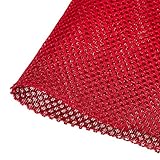 Rebower Speaker Grill Cloth Stereo Mesh Fabric Protective Dustproof Cloth, [for Home Speaker Repair] - 39.37 Inch x 63 Inch/Red