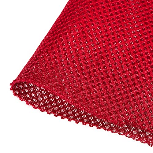 Malla para altavoz antipolvo que soluciona rejillas rotas mediante tela roja de 39x63 pulgadas