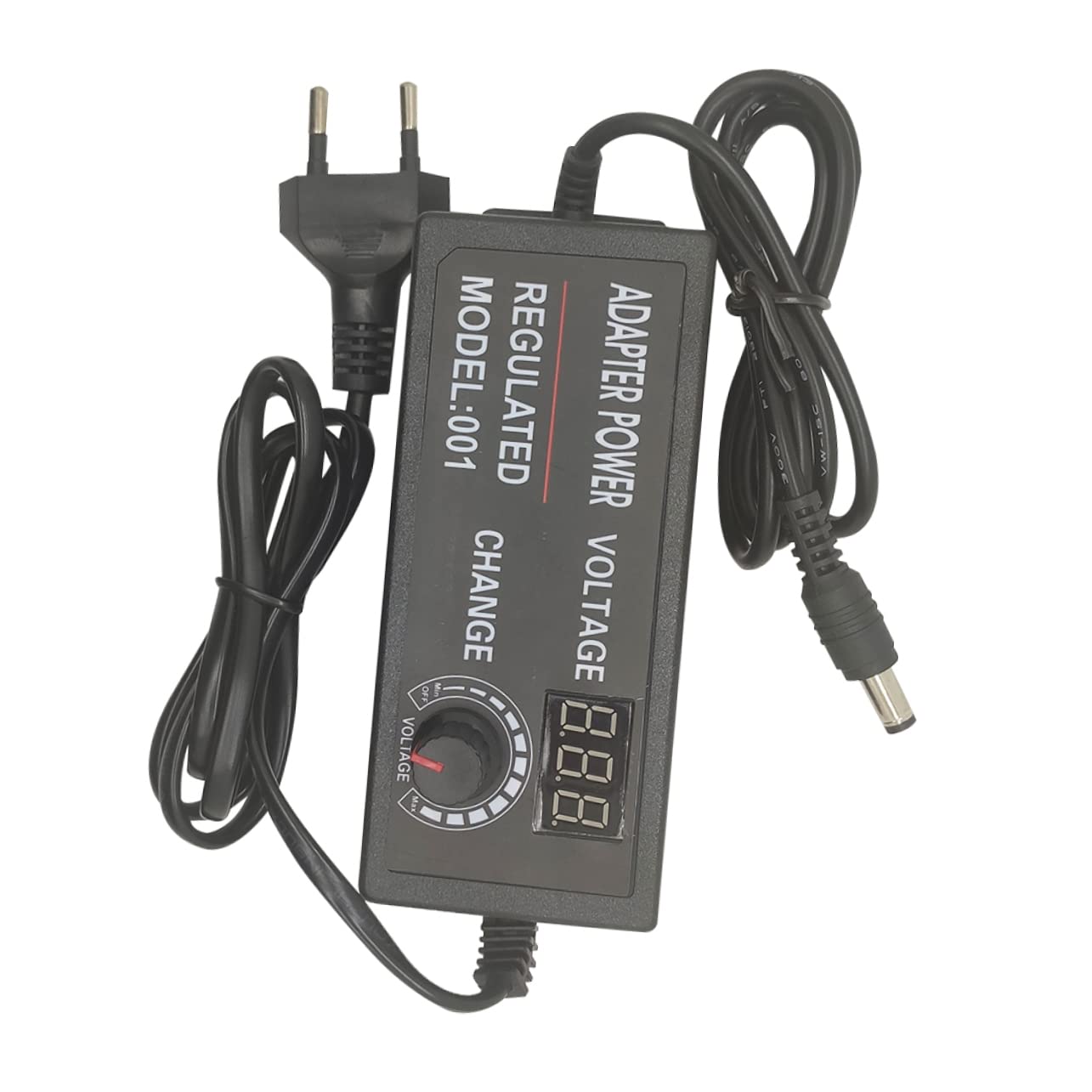 Adattatore di Alimentazione 72w 9-24v 3a Regolabile per Striscia LED con Schermo Digitale Spina UE Alimentatore per Dispositivi Elettronici