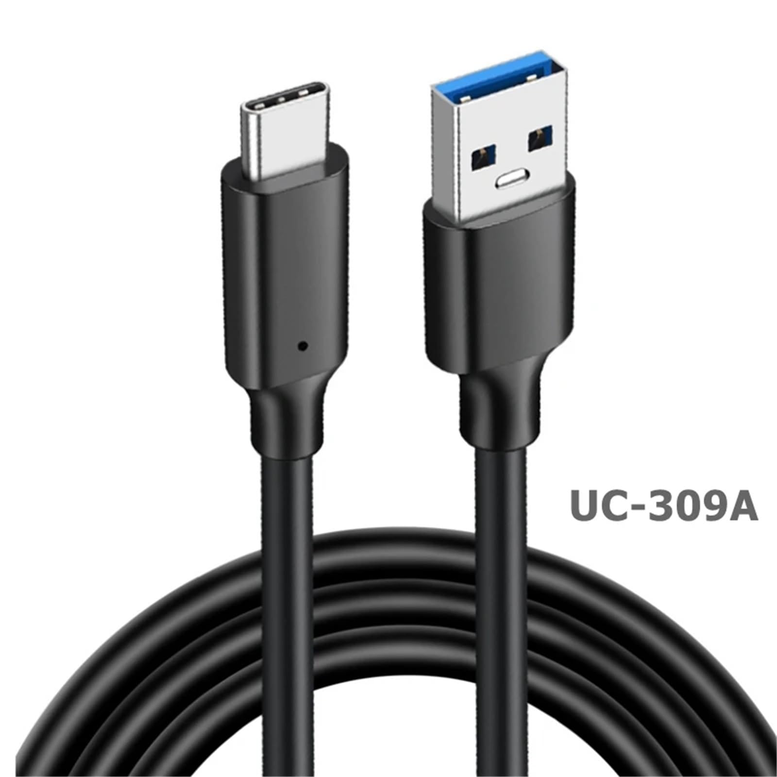 5M 3M 0,2 m USB Typ C Kabel 60W PD Szybka ładowarka Kabel do transmisji danych USB-C Krótki kabel (2 m, UC-314 czarny)