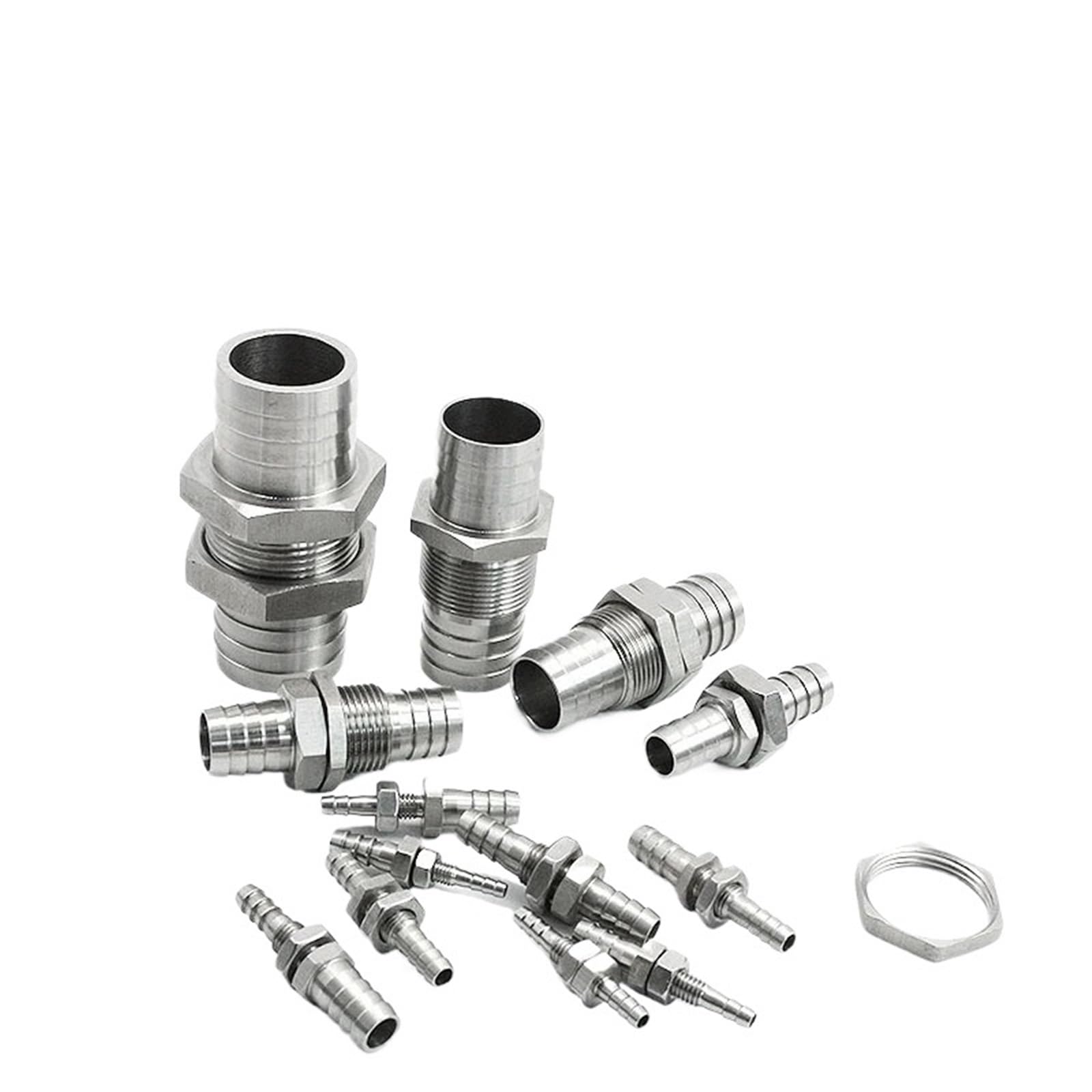 Accesorios de tubería de acero inoxidable 304 evitan fugas en mangueras de agua con pasamuros