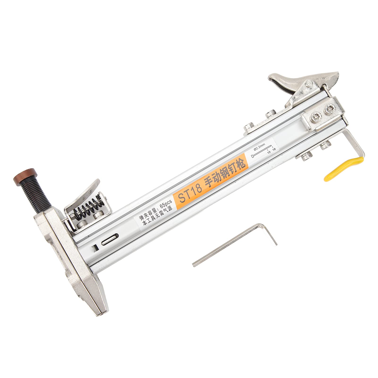 Manual Nailer for Woodworking, Manual Split Nail, Safe Touch Switch, Efficient Ergonomic Rubber Grip for Hydroelectric Project