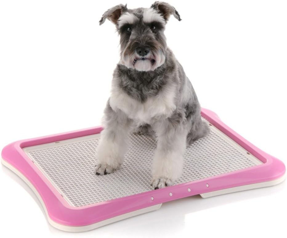 Richell Paw Trax Mesh Training Tray, Pink 25.2 x 18.9 x 1.6" | Richell Paw Trax Mesh Training Tray: Puppy Potty Pad Holder for Indoor Use, Anti-Chewing and Tearing, Ideal for Potty Training Puppies
