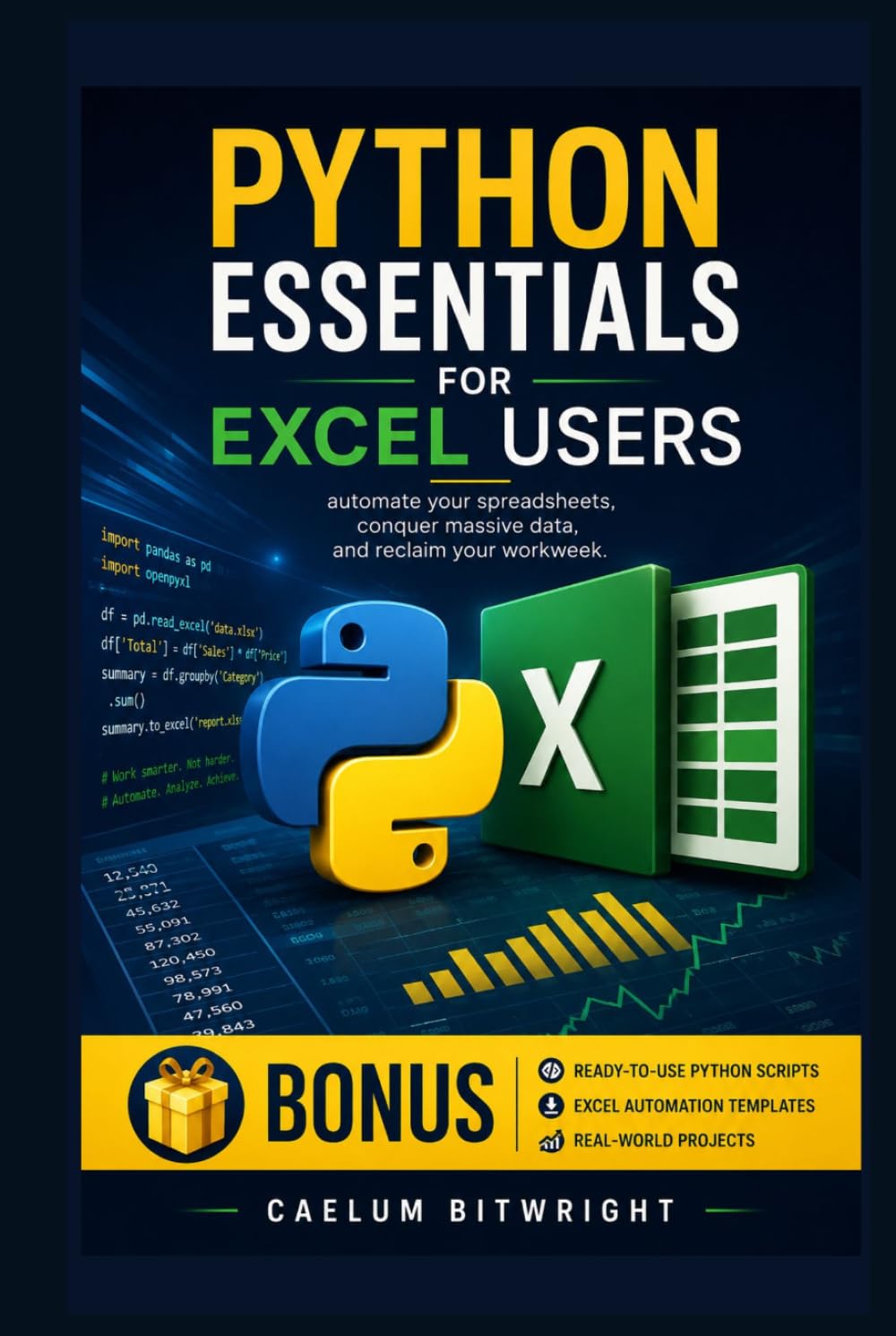 Python Essentials for Excel Users: Automate Your Spreadsheets, Conquer Massive Data, and Reclaim Your Workweek (The Caelum Protocol)
