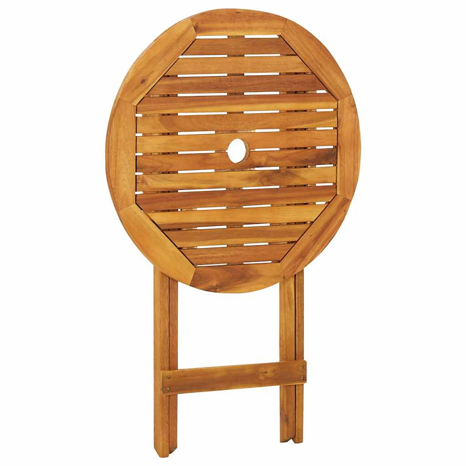 Gecheer Set da Bistrot, 3 Pezzi Pieghevole, in Legno Massello di Acacia, per Esterno, Terrazzo, Giardino