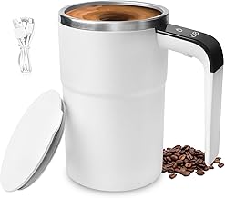Automatic Magnetic Stirring Coffee Mug, 380ml Selbstrührende Tasse, Kaffeetasse, Automatische Magnetische Tasse, Selbstrührender Kaffeebecher Edelstahl, Automatischer Magnetischer Mug Coffee Cup usb