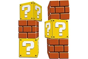 YOPENMOUNE 6 Pcs Cartoon Coin Brick Boxes Party Decorations