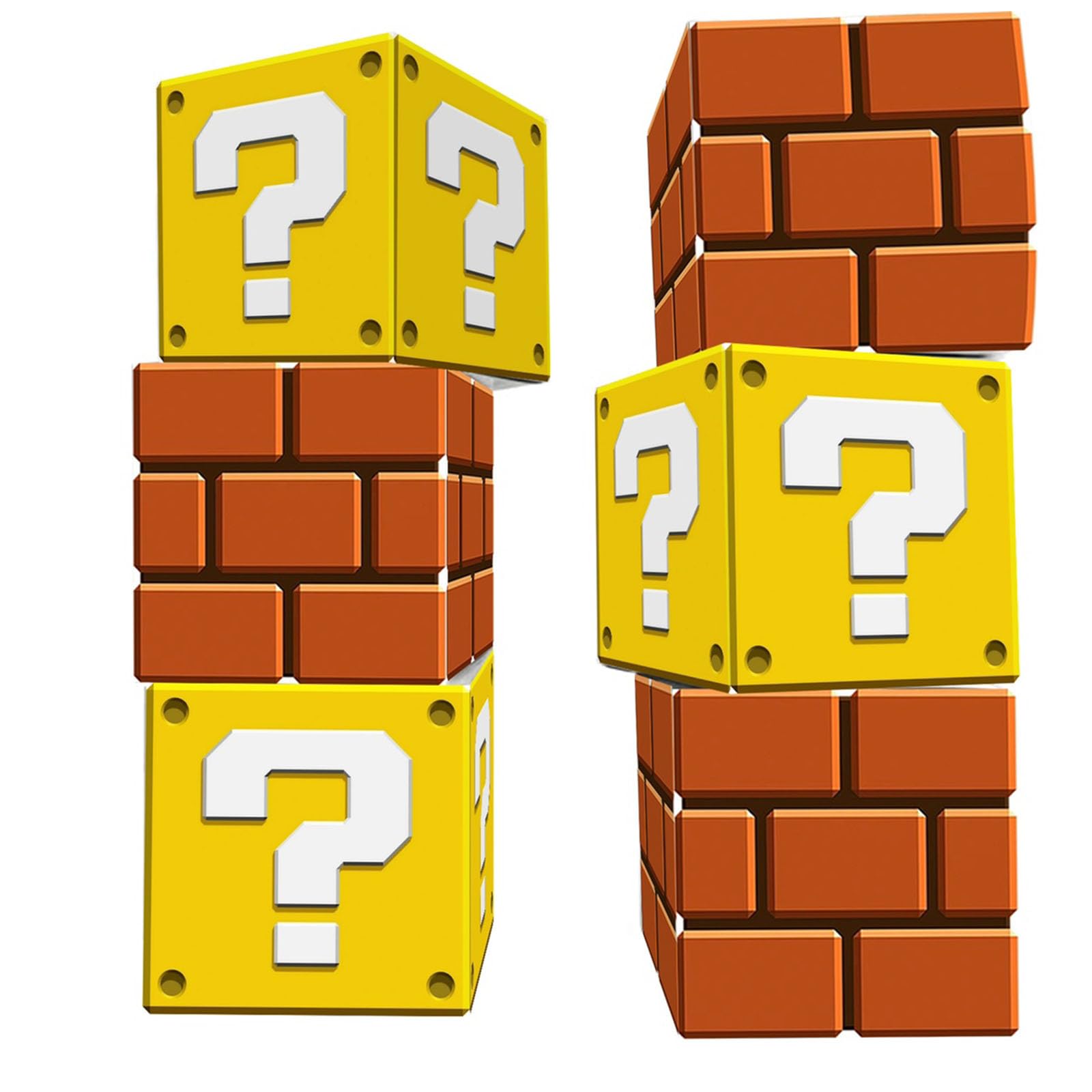 YOPENMOUNE 6 Pcs Mario Coin Brick Boxes 30 x 30cm Big Coin Brick Box Party Decorations Supplies Mario Party Favors Suitable for Mario Party Decorations Supplies