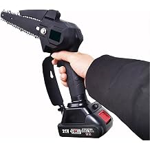High Branch Saw, Cordless Electric Pole Chainsaw with Detachable Telescopic Pole, 550W High Power Motor, 6-Inch Guide Plate, 2 x 1500mAh Batteries, 1.8m Reach for Tree Pruning Black