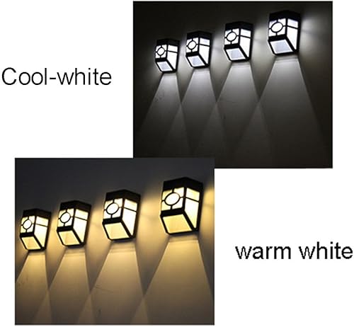 Miniatura 6 de 2 luces solares de pared para exteriores, arriba y abajo, iluminan del atardecer al amanecer, luces solares de porche al aire libre, IP44,