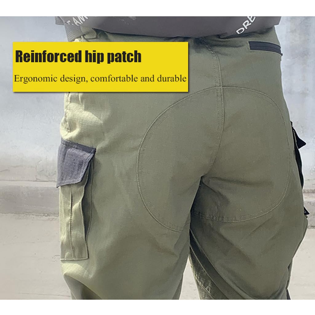 Pantaloni Tattici da Uomo, Pantaloni Dritti Multitasche, Pantaloni Cargo da Escursionismo E Caccia